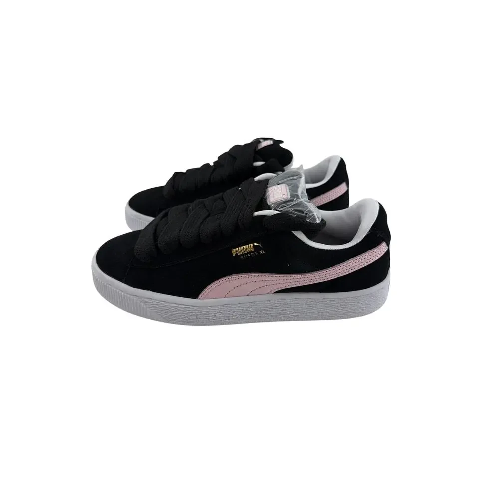 Puma Women's Black-Whisp Of Pink Suede XL Sneakers Size 8.5